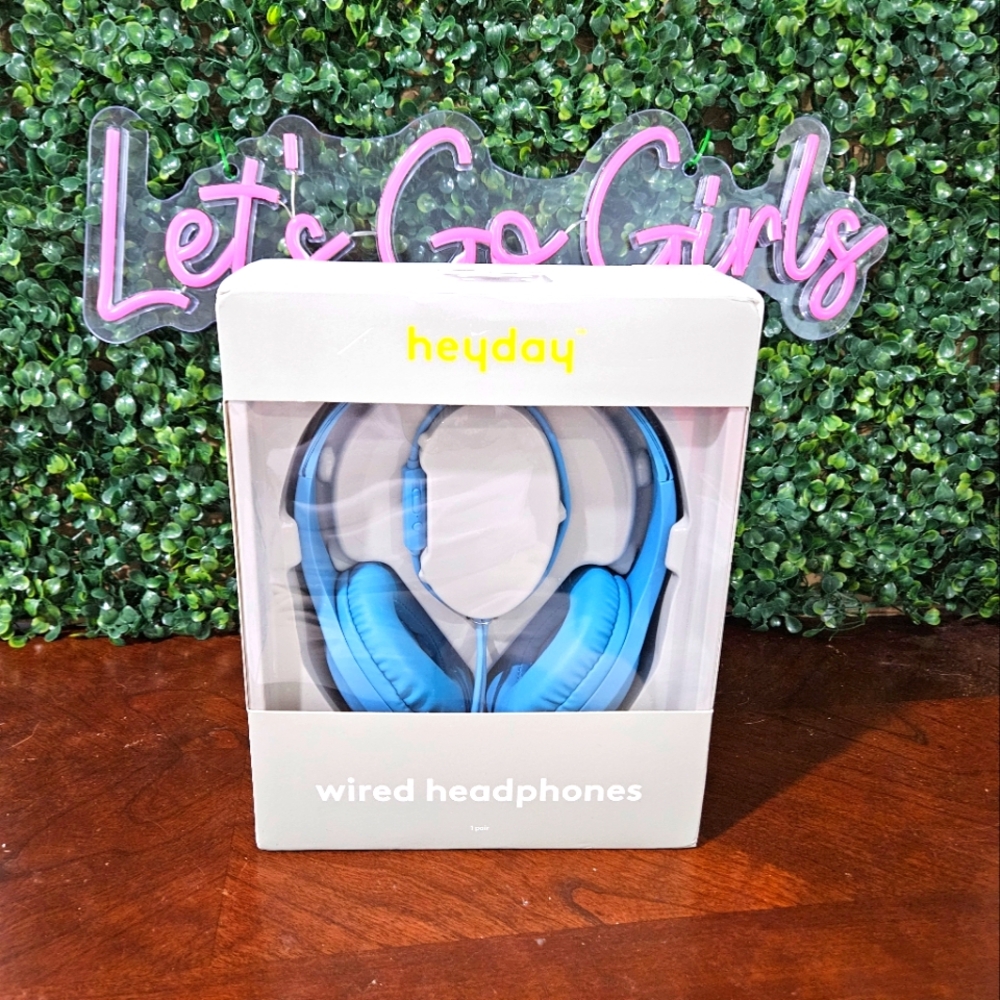 Heyday Vibrant Blue Wired Headphones